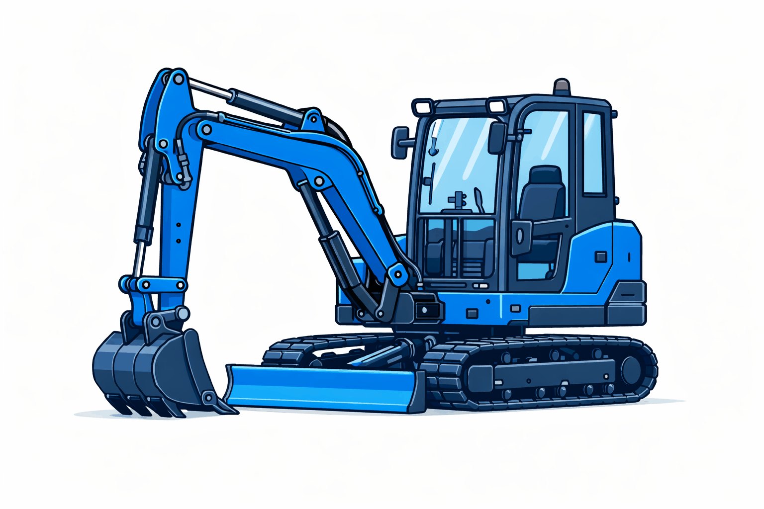 Minikoparka budowlana do wynajmu