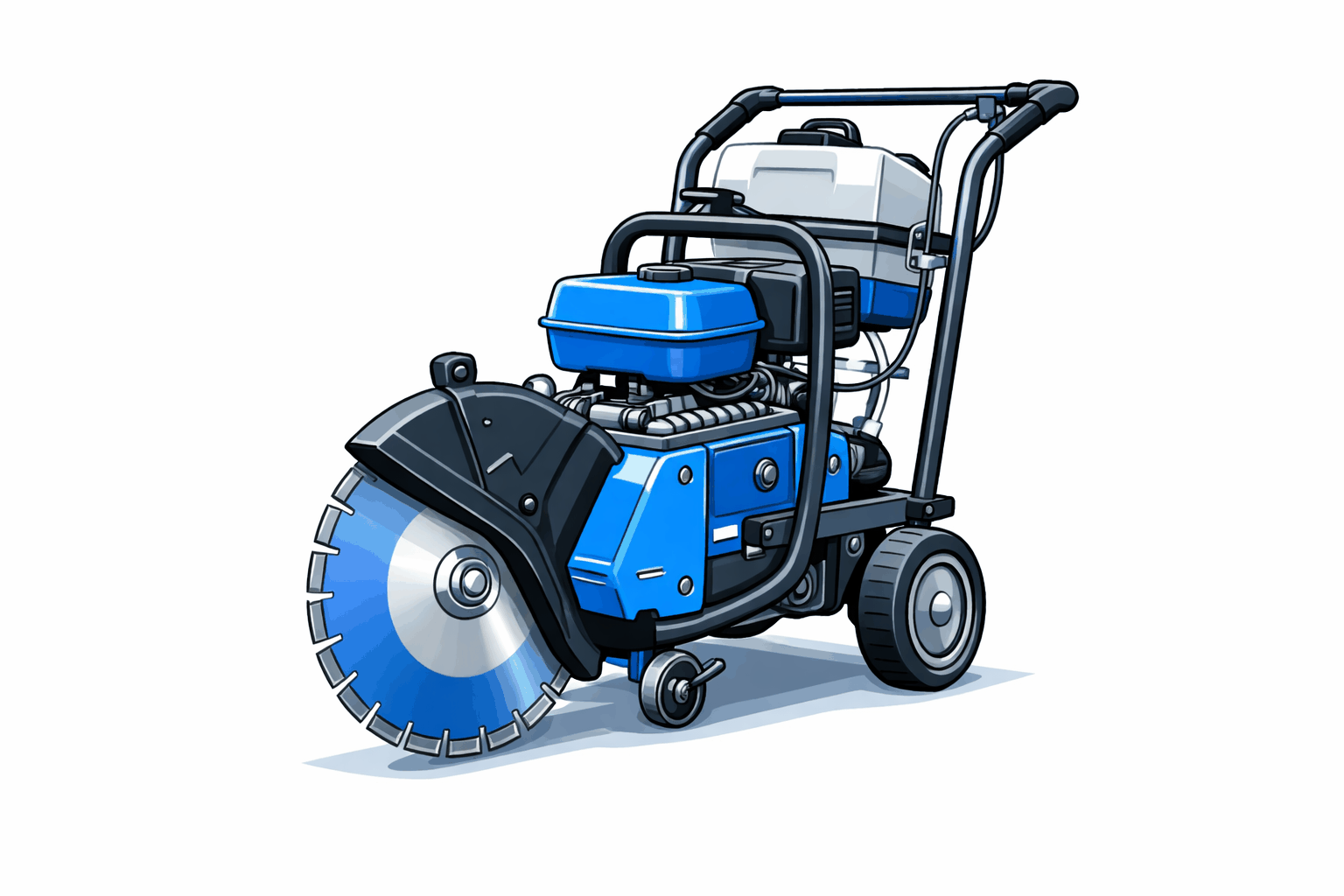 Piła jezdna do cięcia betonu i asfaltu